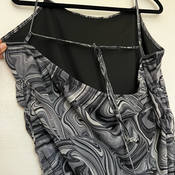 City Chic Black and Gray Strapless Dress size L plus size - Picture 8 of 9